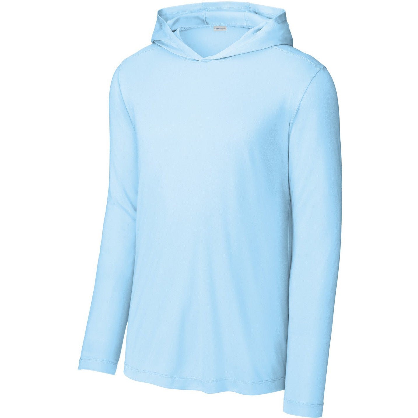 Sport-Tek Posi-UV Pro Long Sleeve Hoodie-Sport-Tek-Light Blue-XS-Thread Logic