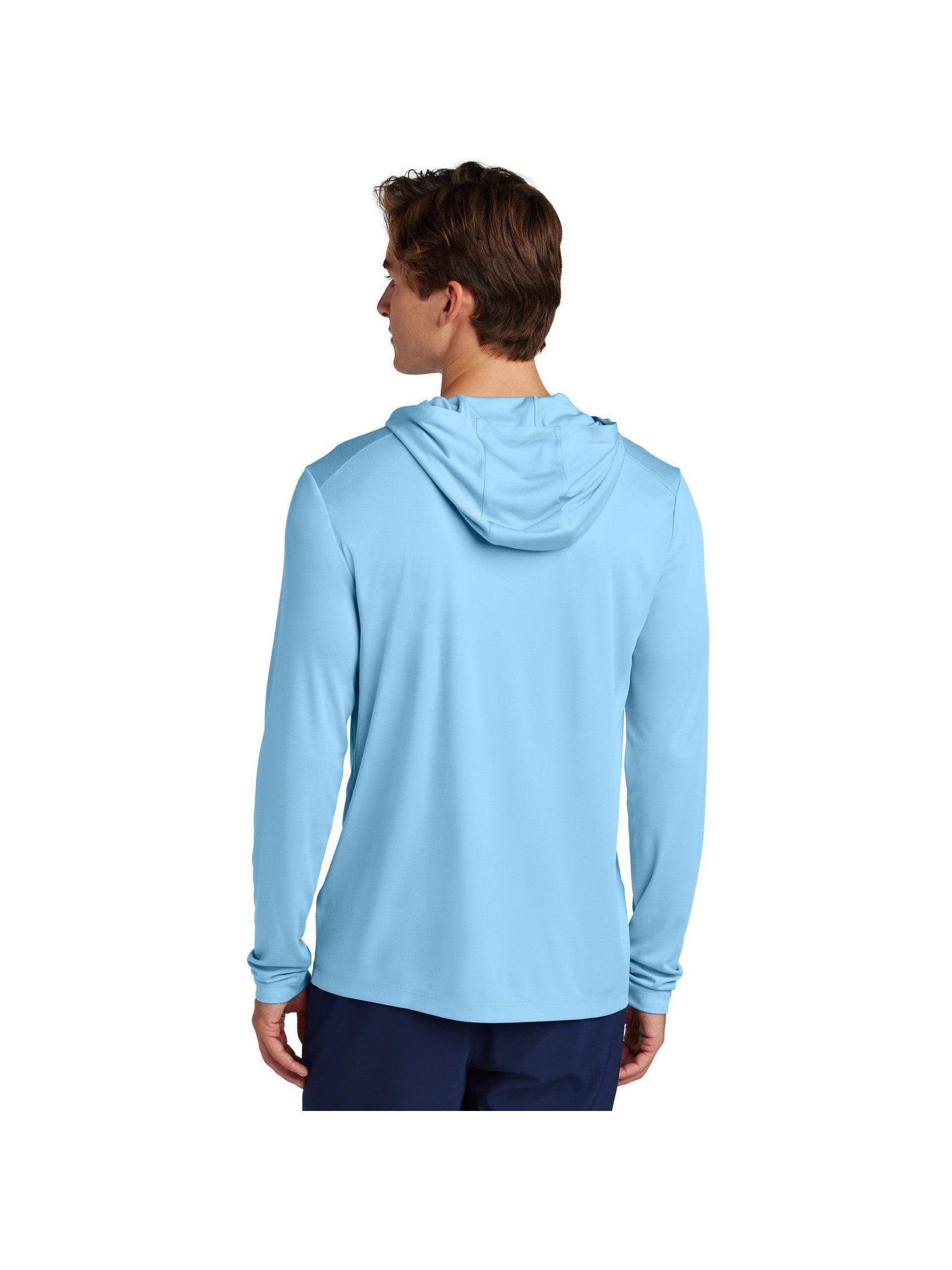 no-logo Sport-Tek Posi-UV Pro Long Sleeve Hoodie-Sport-Tek-Thread Logic