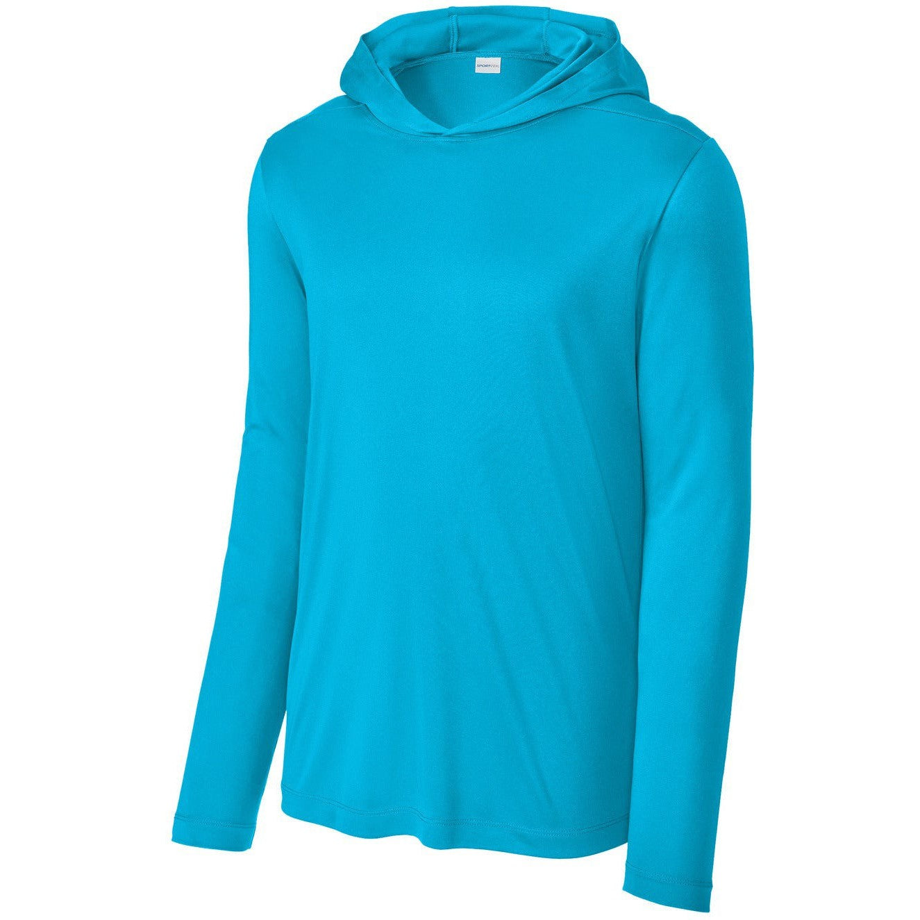 Sport-Tek Posi-UV Pro Long Sleeve Hoodie-Sport-Tek-Sapphire-XS-Thread Logic
