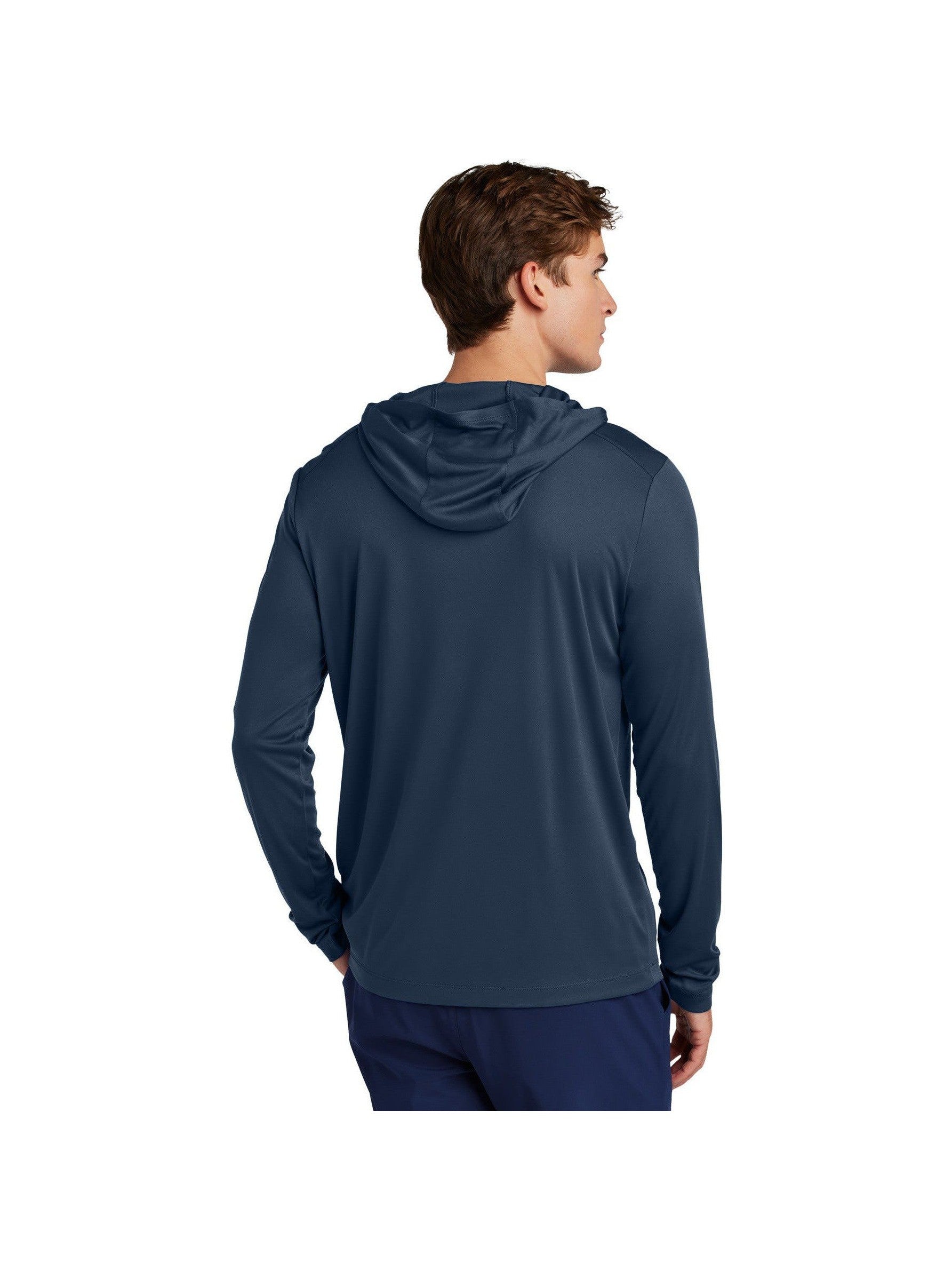 no-logo Sport-Tek Posi-UV Pro Long Sleeve Hoodie-Sport-Tek-Thread Logic