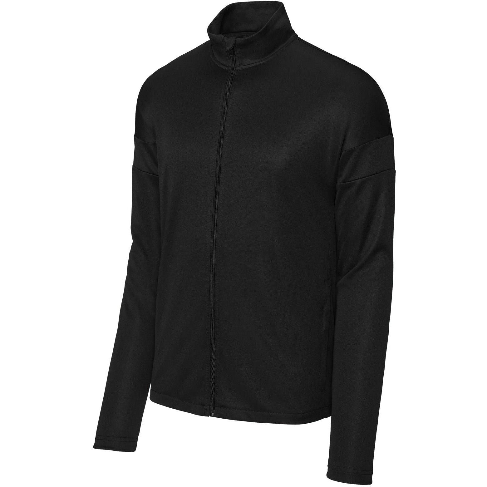 Sport-Tek Travel Full-Zip Jacket-Sport-Tek-Black/Black-XS-Thread Logic