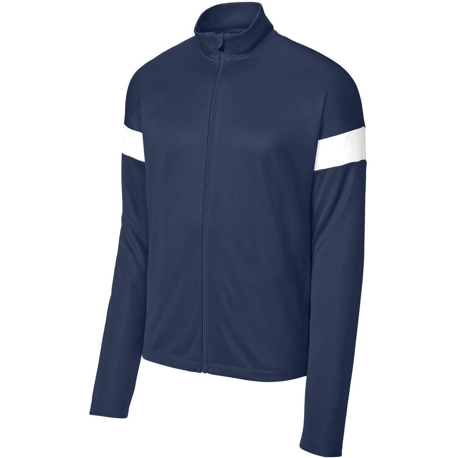Sport-Tek Travel Full-Zip Jacket-Sport-Tek-True Navy/White-XS-Thread Logic