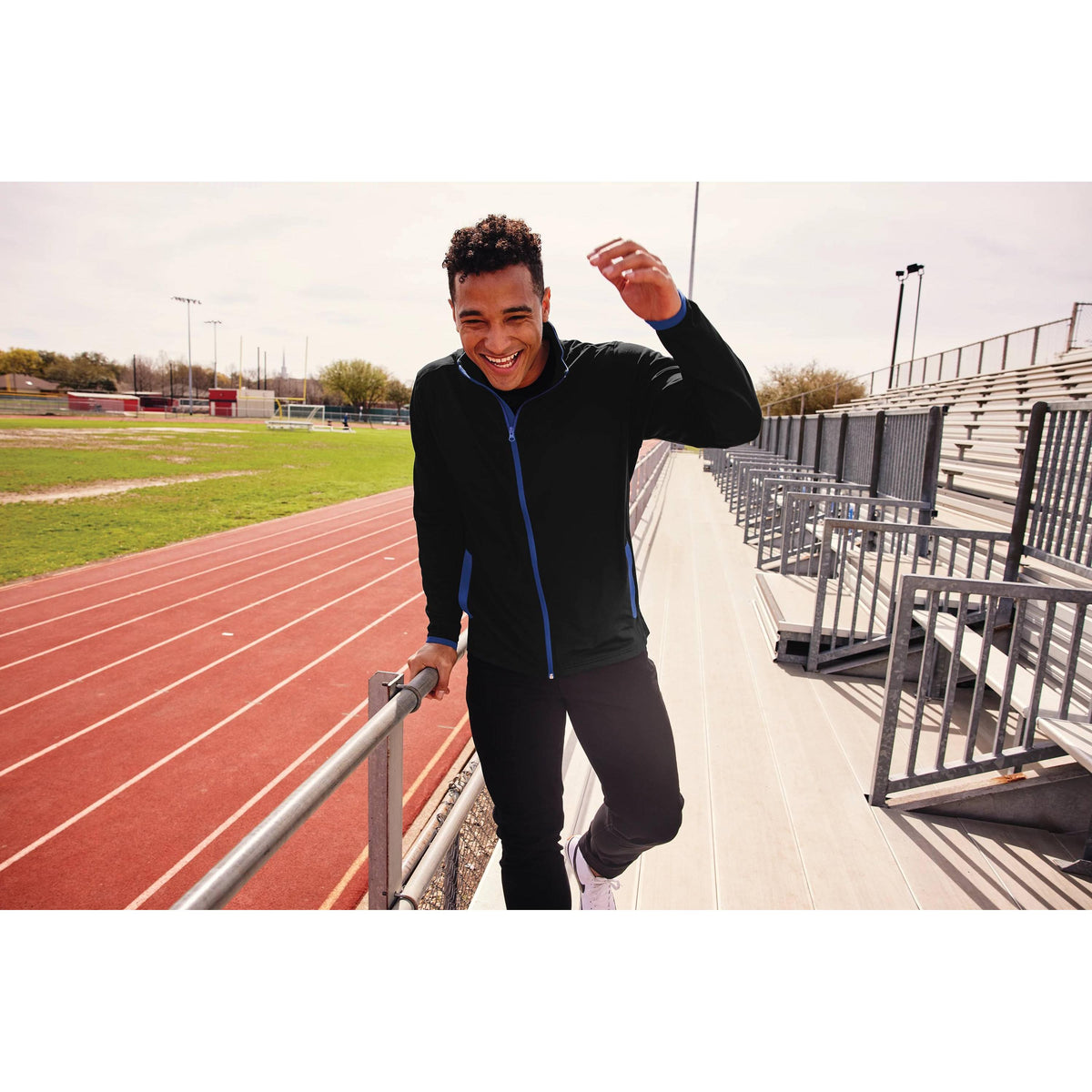 no-logo Sport-Tek Sport-Wick Stretch Contrast Full-Zip Jacket-Regular-Sport-Tek-Thread Logic