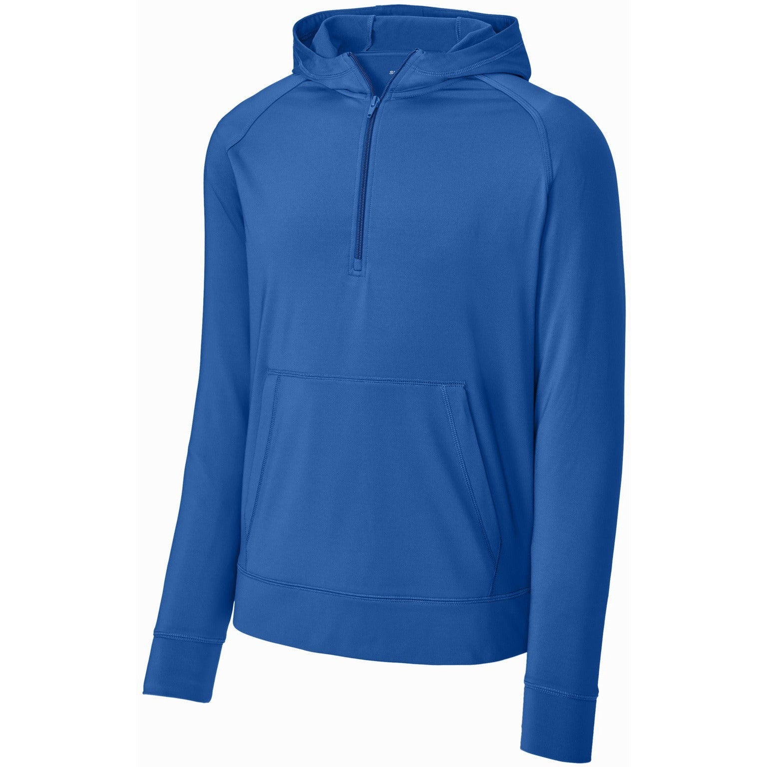 Sport-Tek Sport-Wick Stretch 1/2-Zip Hoodie-Sport-Tek-True Royal-XS-Thread Logic