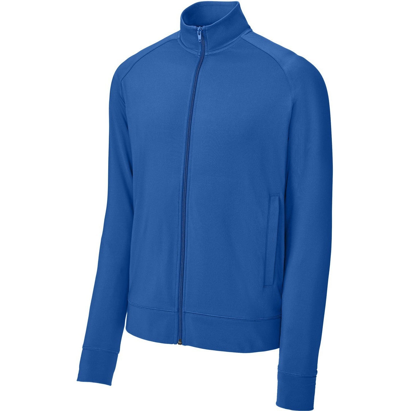 Sport-Tek Sport-Wick Stretch Full-Zip Cadet Jacket-Sport-Tek-True Royal-XS-Thread Logic