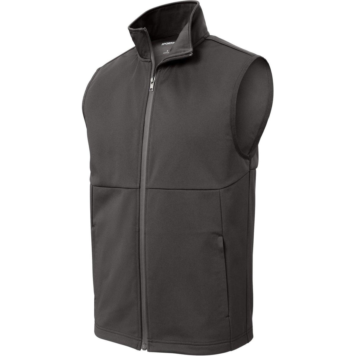 no-logo Sport-Tek Soft Shell Vest-Sport-Tek-Graphite-XS-Thread Logic