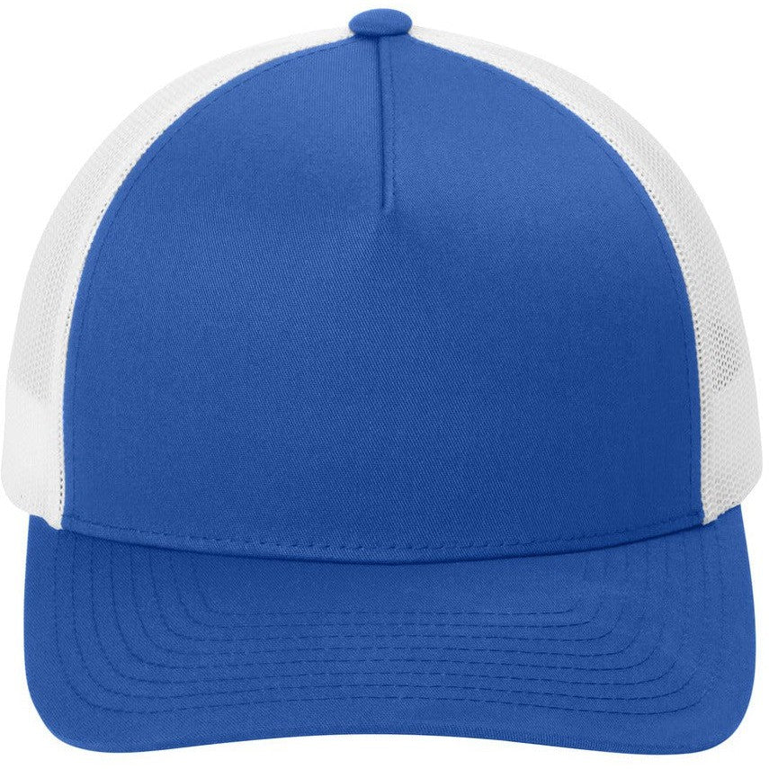 Sport-Tek Yupoong Retro Trucker 5-Panel Cap-Sport-Tek-True Royal/White-OSFA-Thread Logic