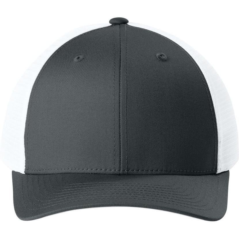 no-logo Sport-Tek Stretch-Tek Snapback Trucker Cap
