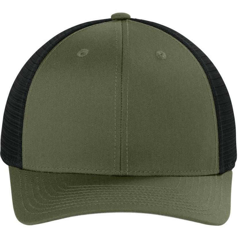 no-logo Sport-Tek Stretch-Tek Snapback Trucker Cap