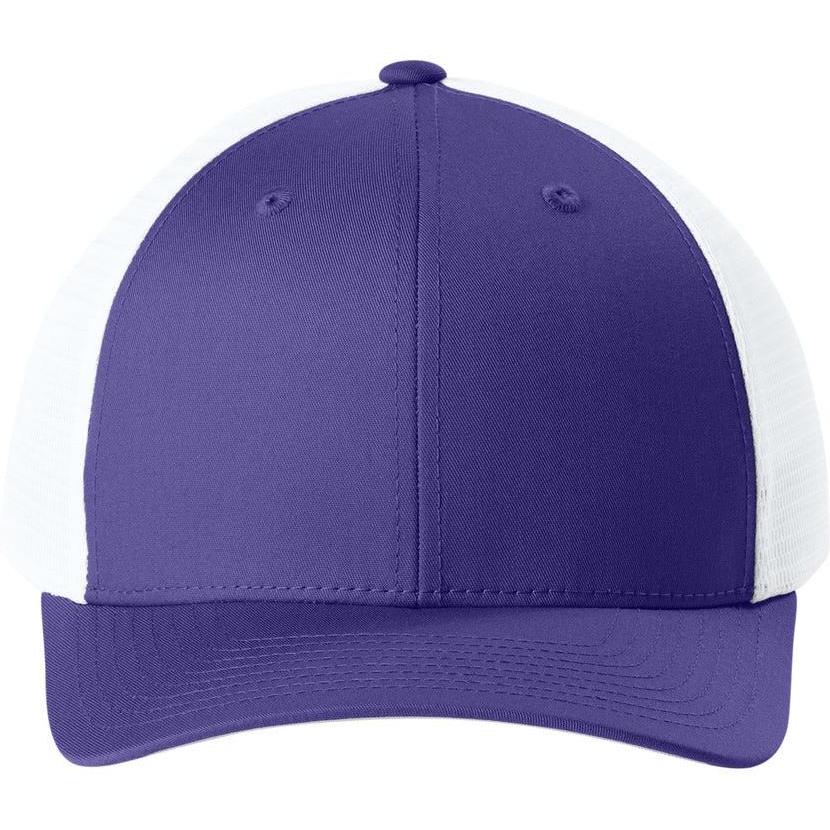 no-logo Sport-Tek Stretch-Tek Snapback Trucker Cap
