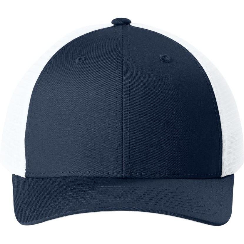 no-logo Sport-Tek Stretch-Tek Snapback Trucker Cap