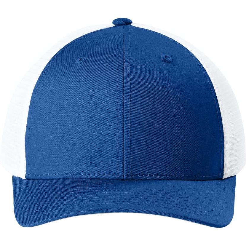 no-logo Sport-Tek Stretch-Tek Snapback Trucker Cap