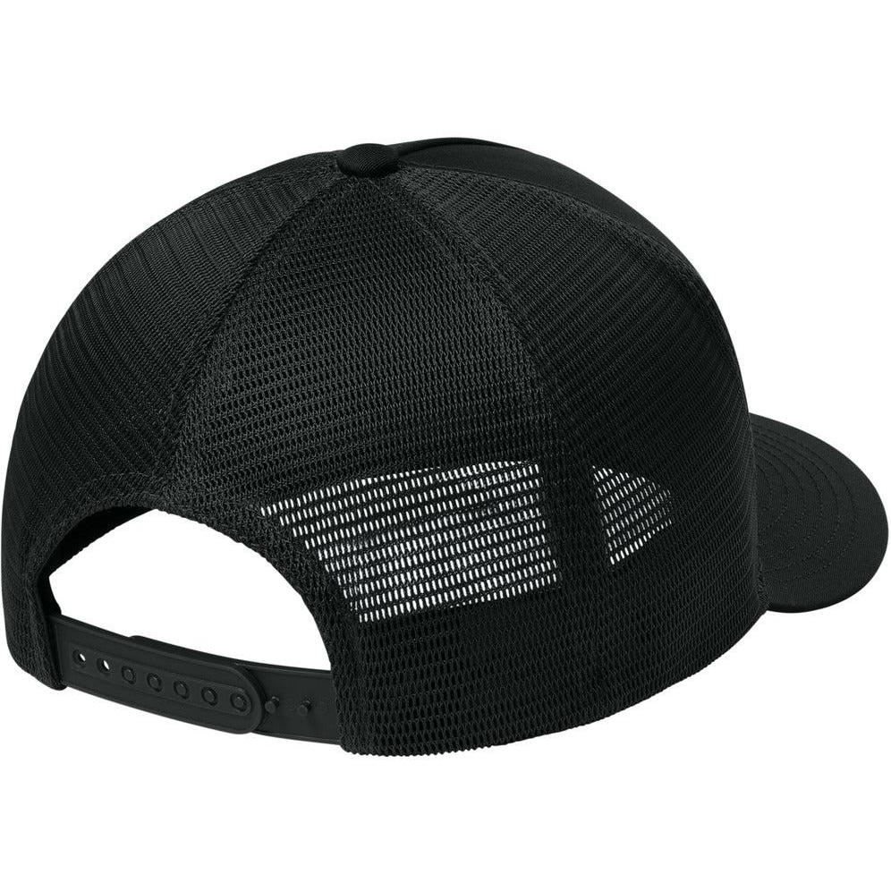 no-logo Sport-Tek Stretch-Tek 5-Panel Trucker Cap