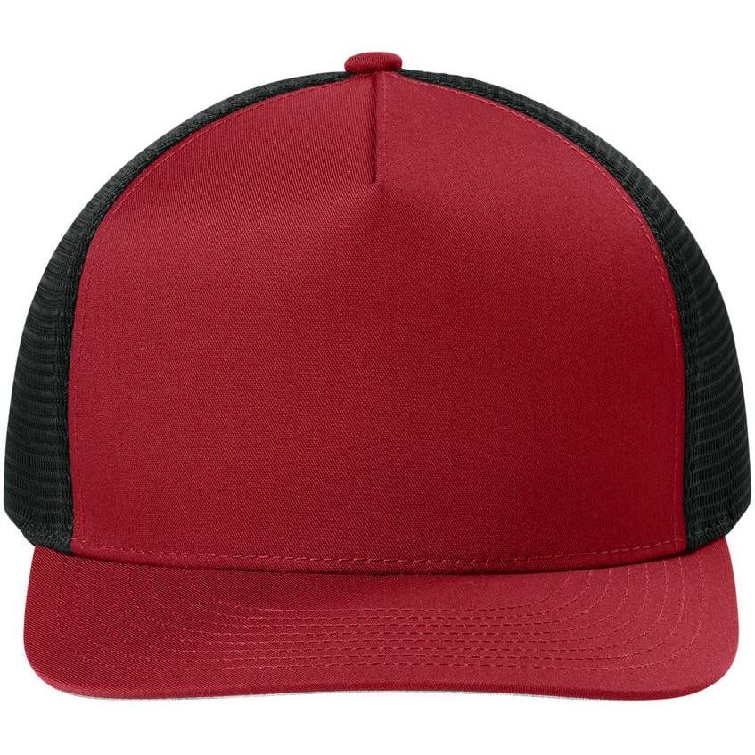 no-logo Sport-Tek Stretch-Tek 5-Panel Trucker Cap