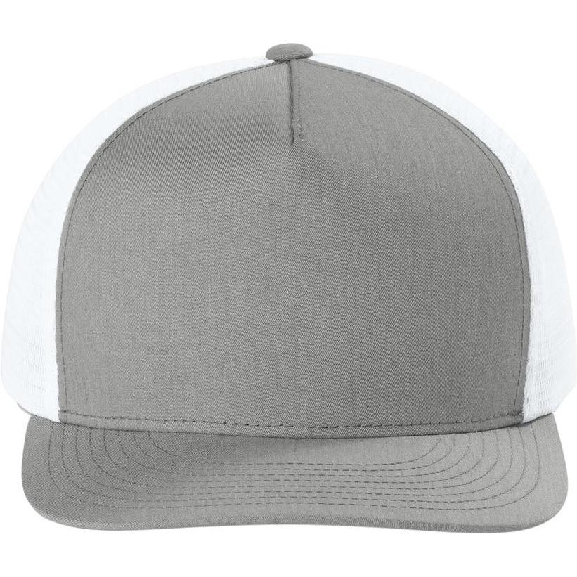 no-logo Sport-Tek Stretch-Tek 5-Panel Trucker Cap