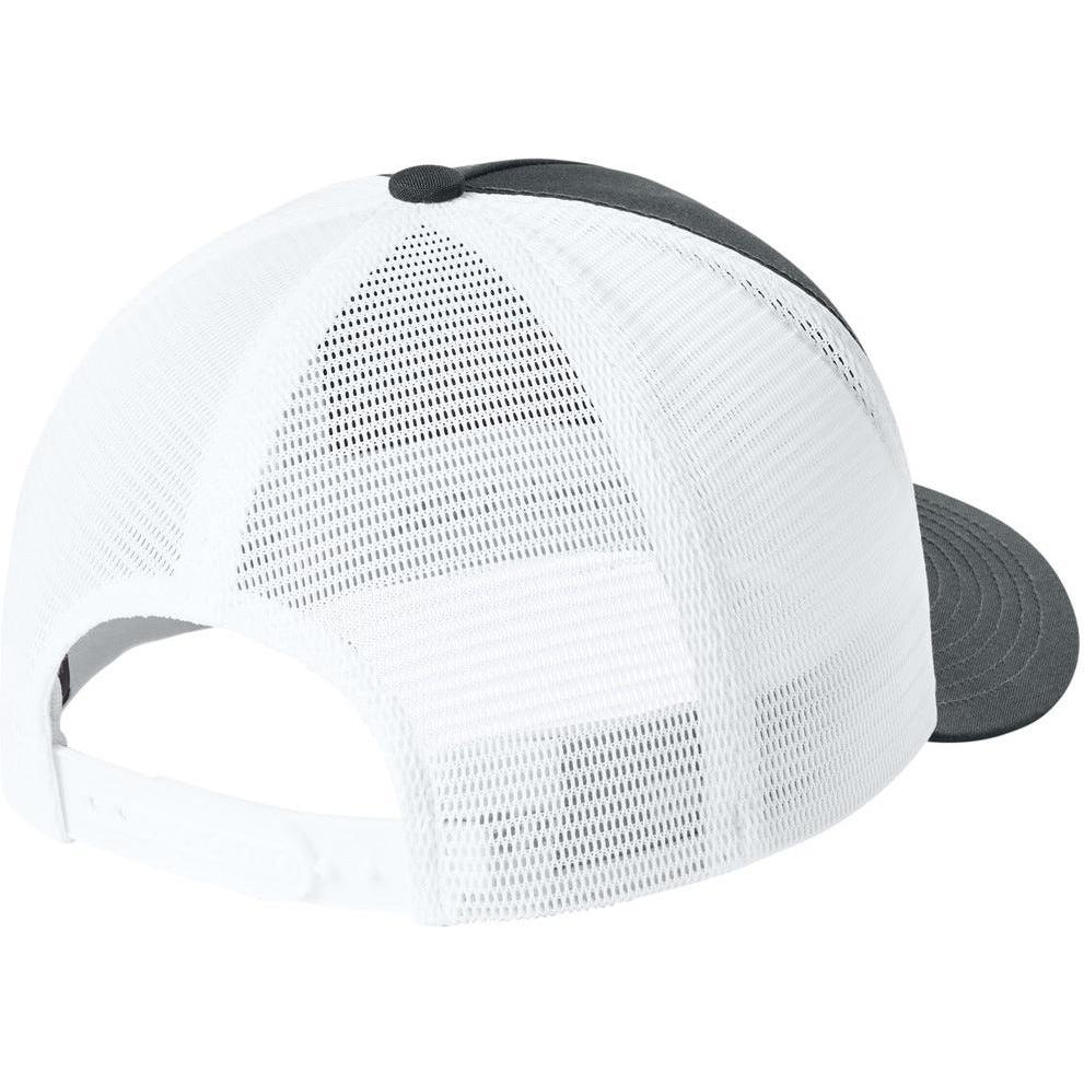 no-logo Sport-Tek Stretch-Tek 5-Panel Trucker Cap