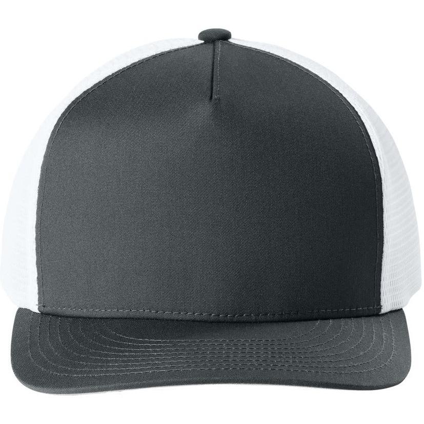 no-logo Sport-Tek Stretch-Tek 5-Panel Trucker Cap