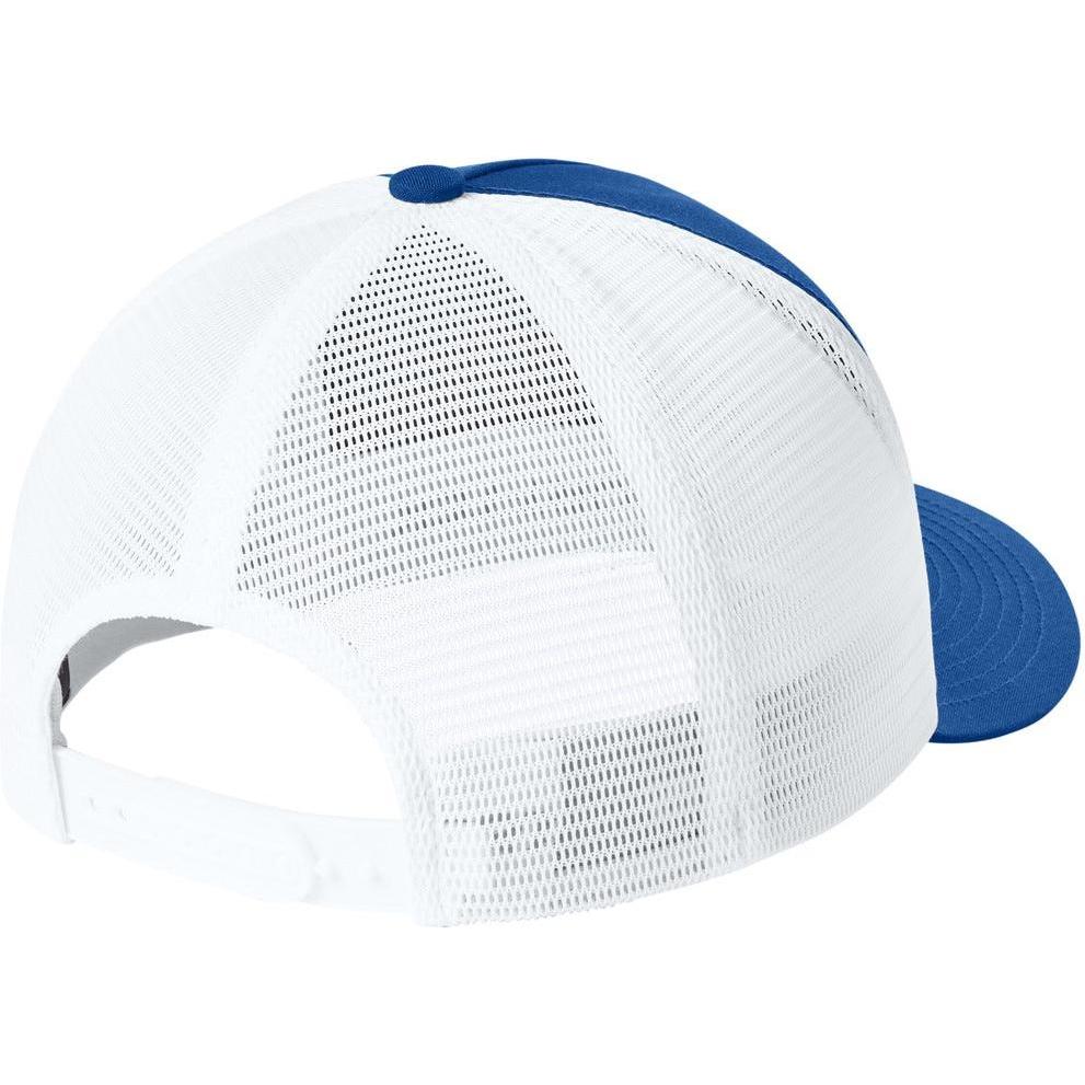 no-logo Sport-Tek Stretch-Tek 5-Panel Trucker Cap