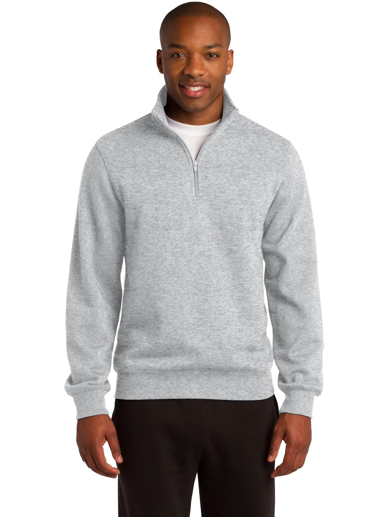 Sport-Tek 1/4-Zip Sweatshirt-Regular-Sport-Tek-Athletic Heather-S-Thread Logic