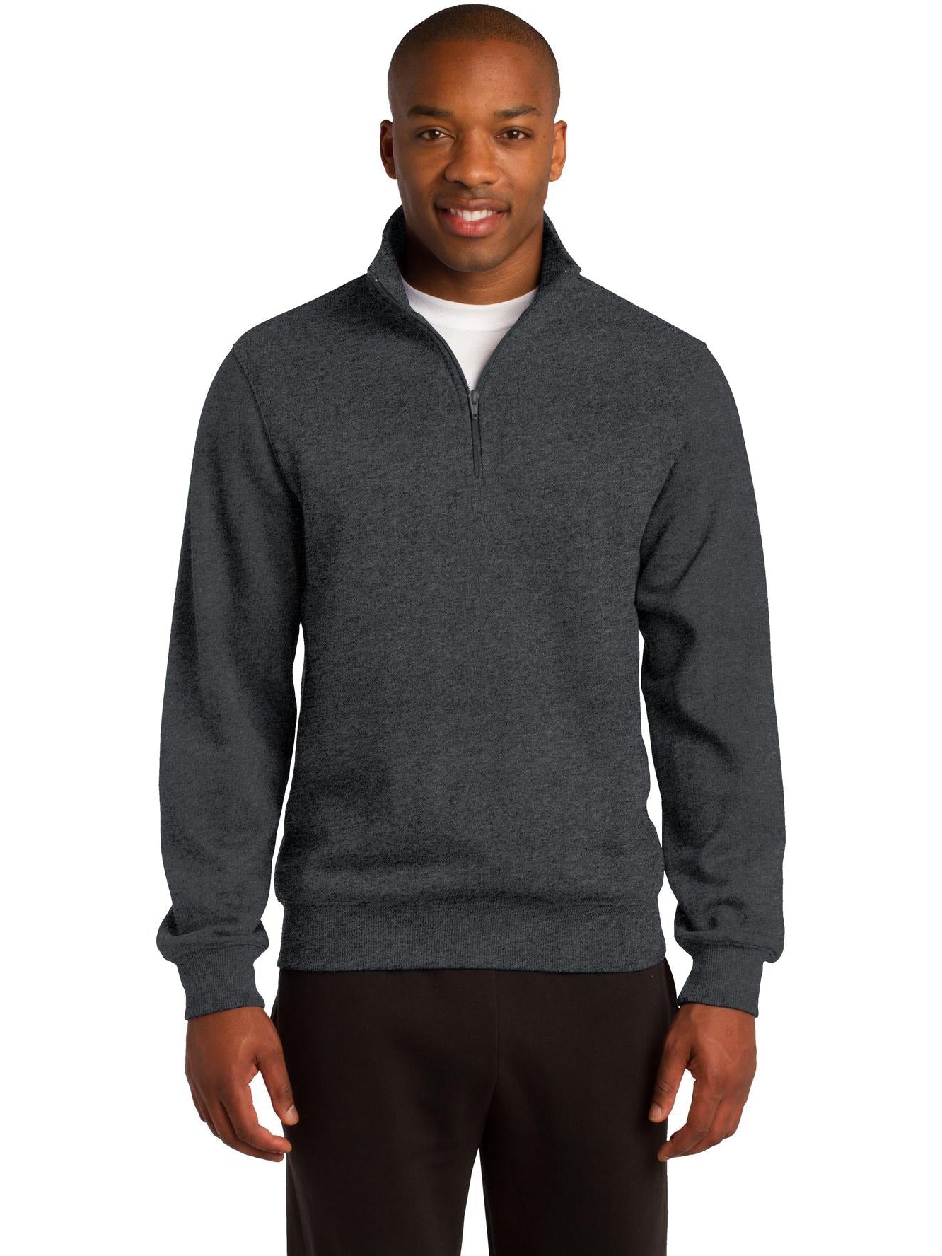 Sport-Tek 1/4-Zip Sweatshirt-Regular-Sport-Tek-Graphite Heather-S-Thread Logic