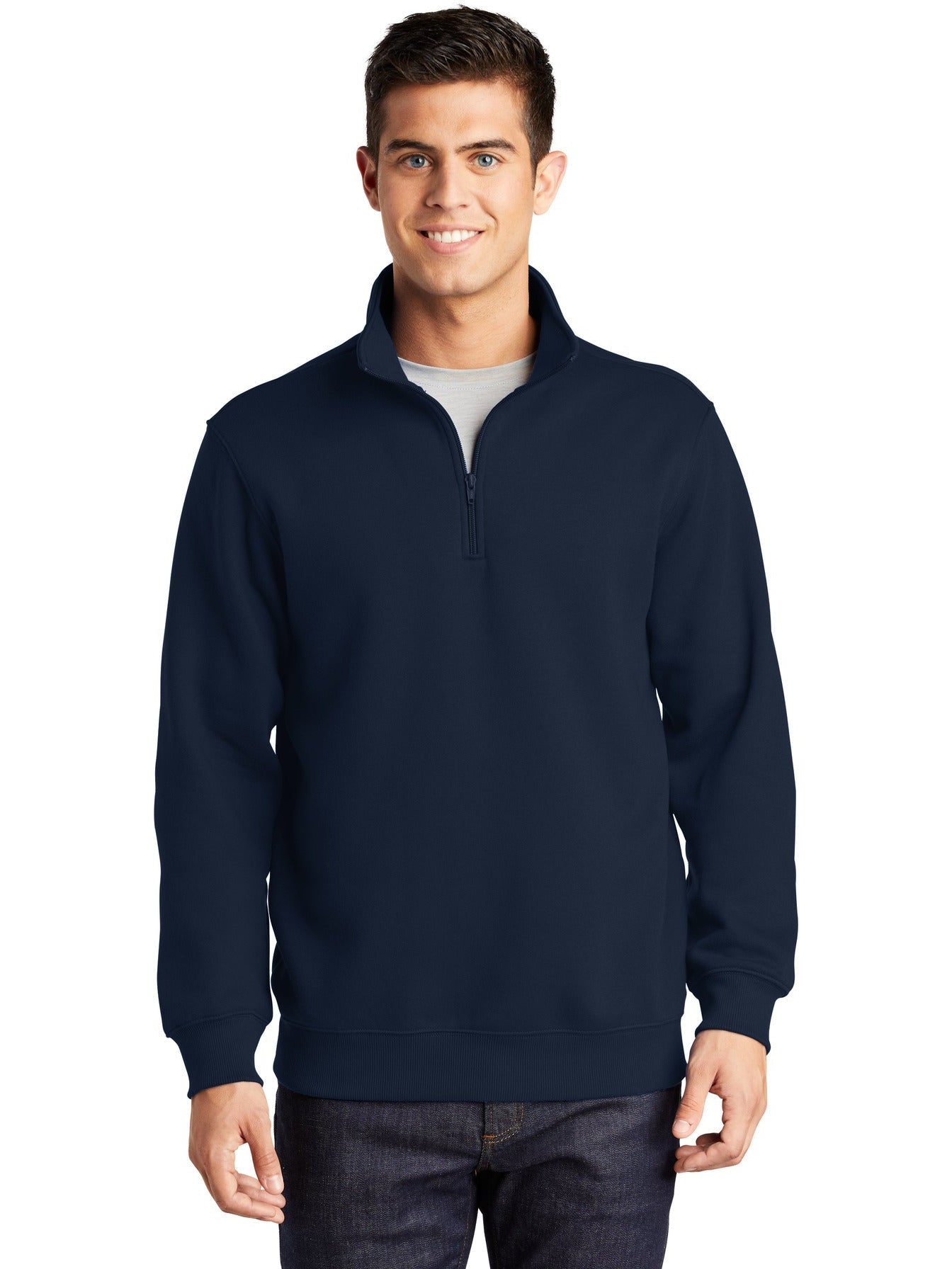 Sport-Tek 1/4-Zip Sweatshirt-Regular-Sport-Tek-True Navy-S-Thread Logic