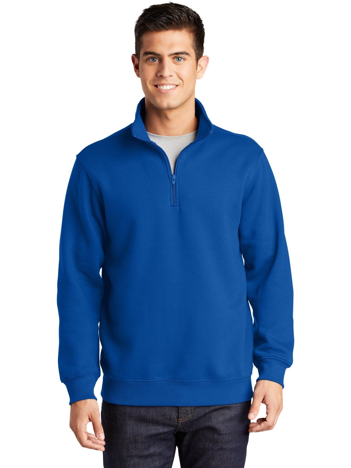 Sport-Tek 1/4-Zip Sweatshirt-Regular-Sport-Tek-True Royal-S-Thread Logic
