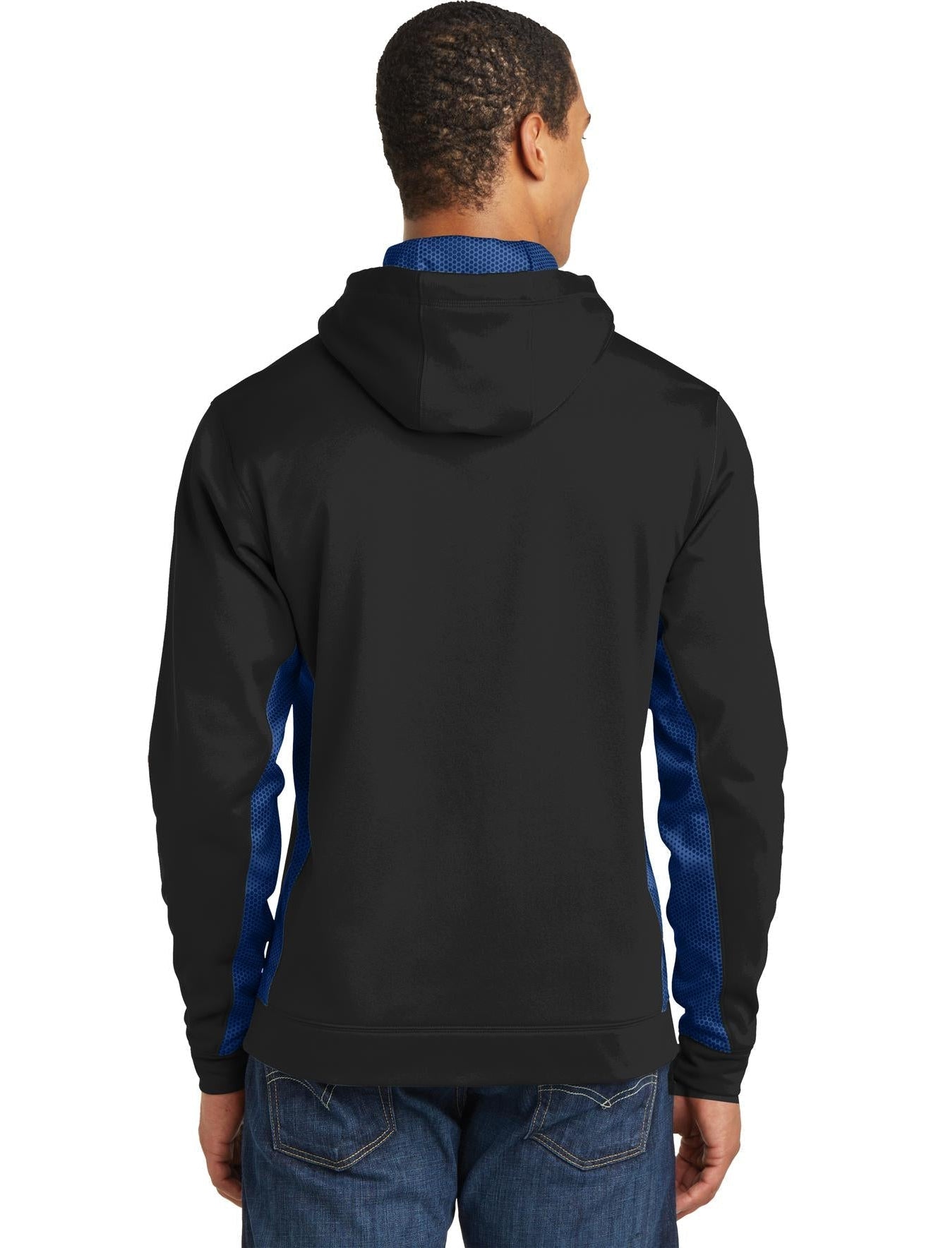 no-logo Sport-Tek CamoHex Fleece Colorblock Hooded Pullover-Regular-Sport-Tek-Thread Logic