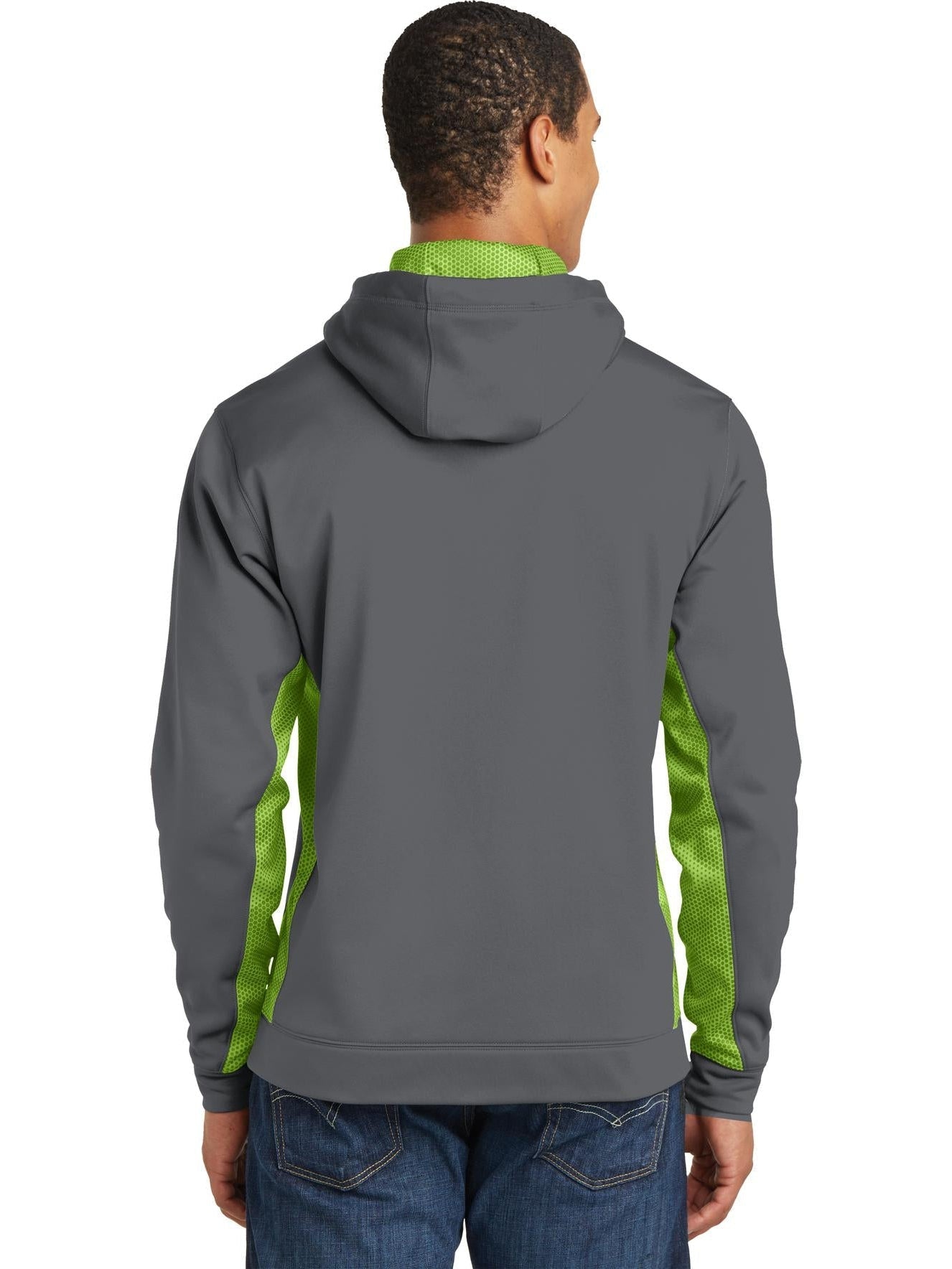 no-logo Sport-Tek CamoHex Fleece Colorblock Hooded Pullover-Regular-Sport-Tek-Thread Logic