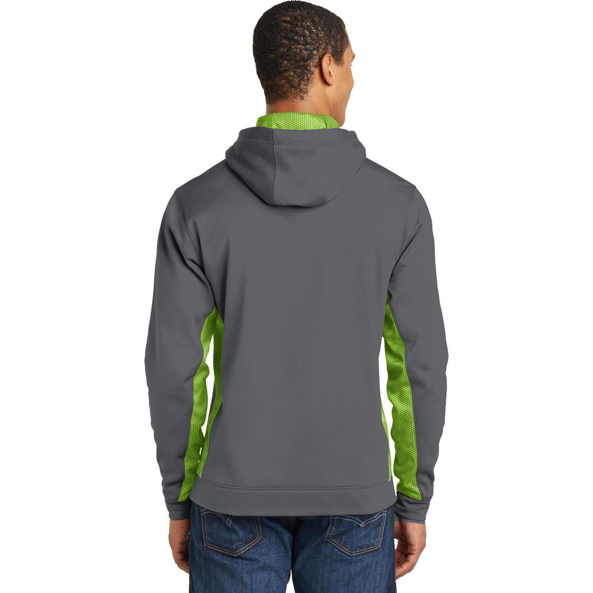 no-logo Sport-Tek CamoHex Fleece Colorblock Hooded Pullover-Hoodies-Sport-Tek-Thread Logic