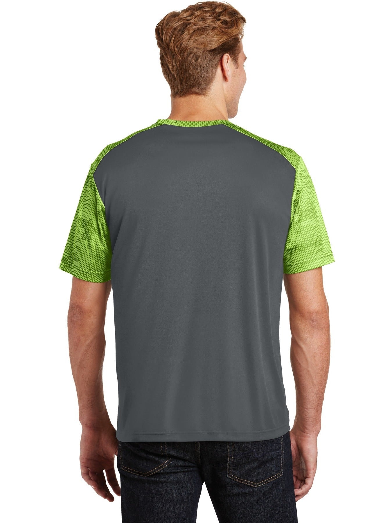 no-logo Sport-Tek Camohex Colorblock Tee-Regular-Sport-Tek-Thread Logic
