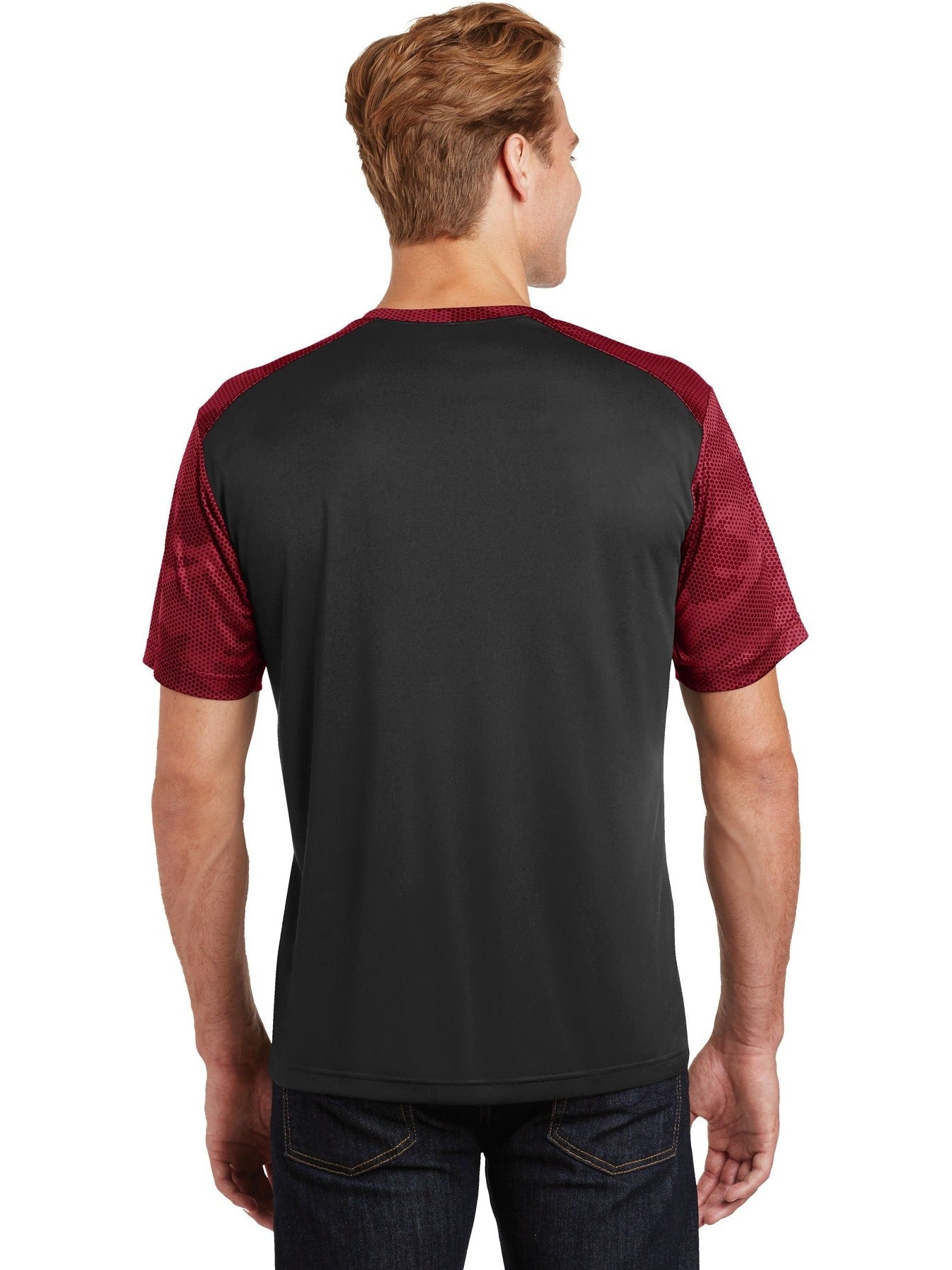 no-logo Sport-Tek Camohex Colorblock Tee-Regular-Sport-Tek-Thread Logic