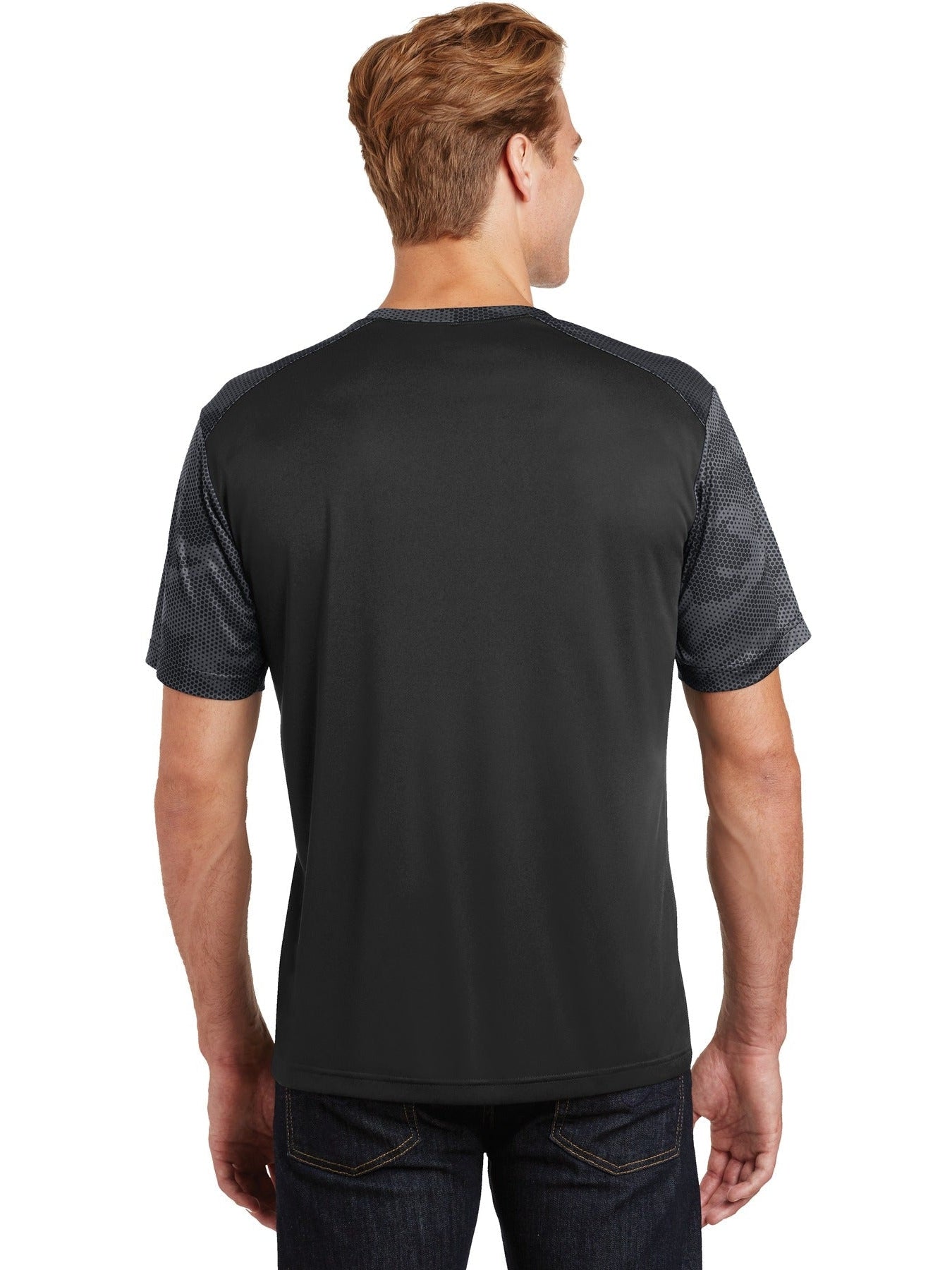 no-logo Sport-Tek Camohex Colorblock Tee-Regular-Sport-Tek-Thread Logic