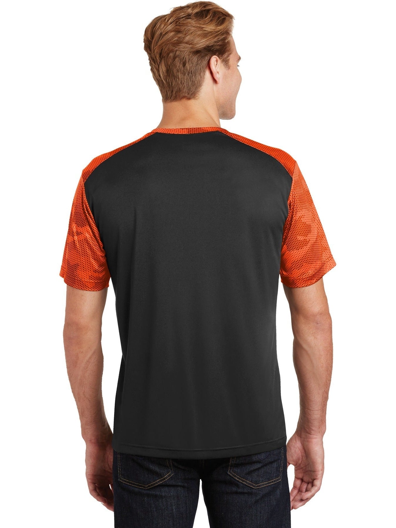 no-logo Sport-Tek Camohex Colorblock Tee-Regular-Sport-Tek-Thread Logic