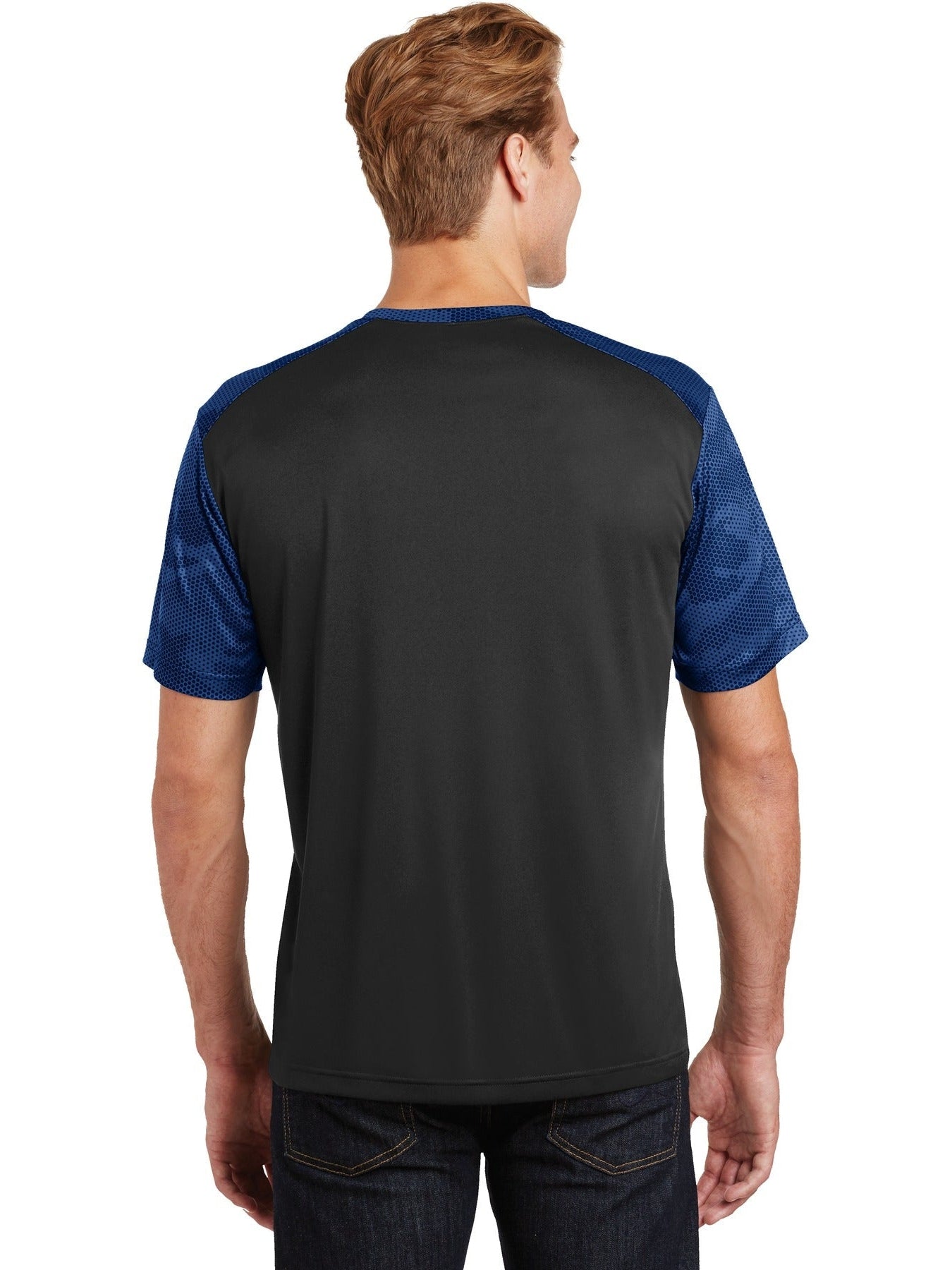 no-logo Sport-Tek Camohex Colorblock Tee-Regular-Sport-Tek-Thread Logic