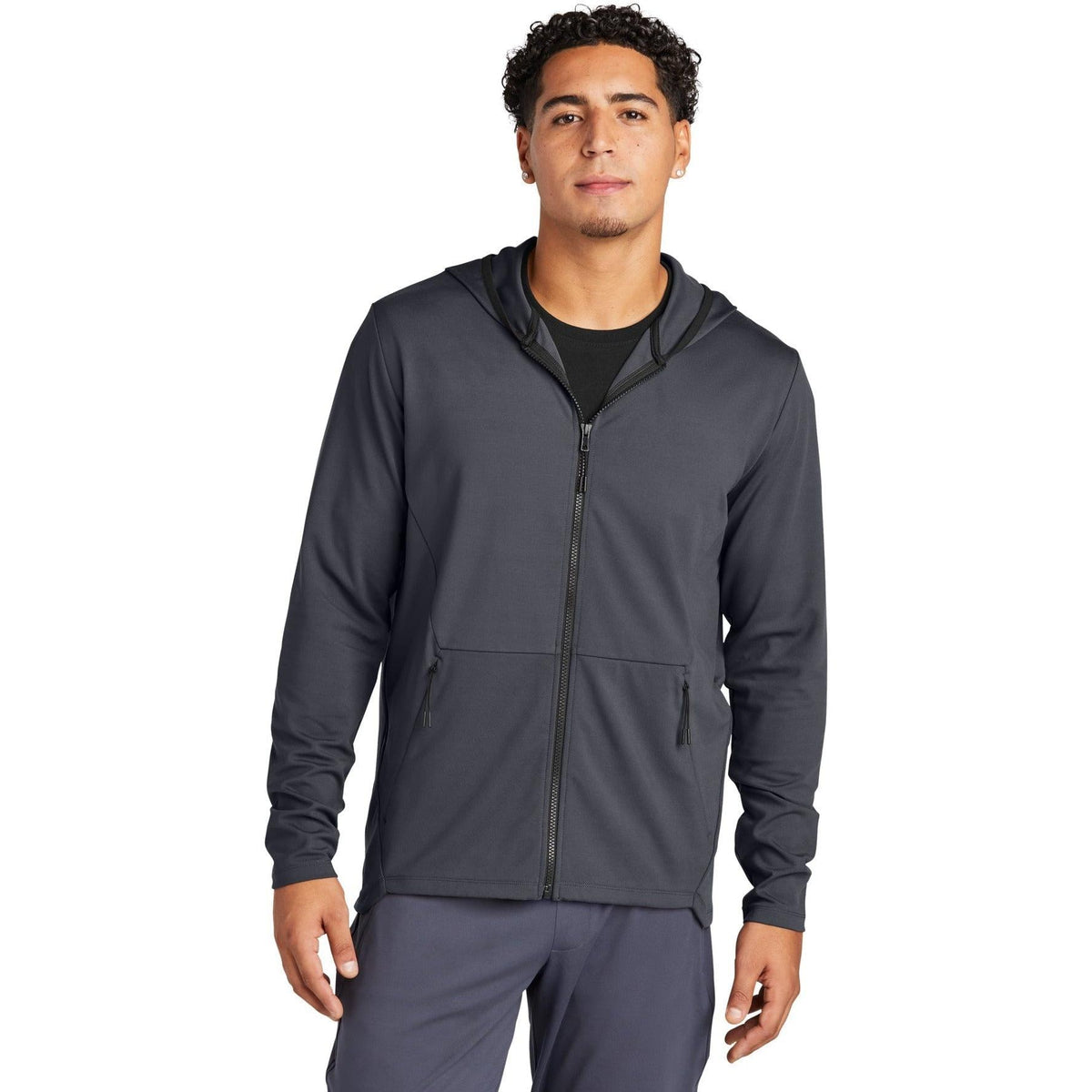 no-logo Sport-Tek Circuit Hooded Full-Zip-Regular-Sport-Tek-Graphite-S-Thread Logic