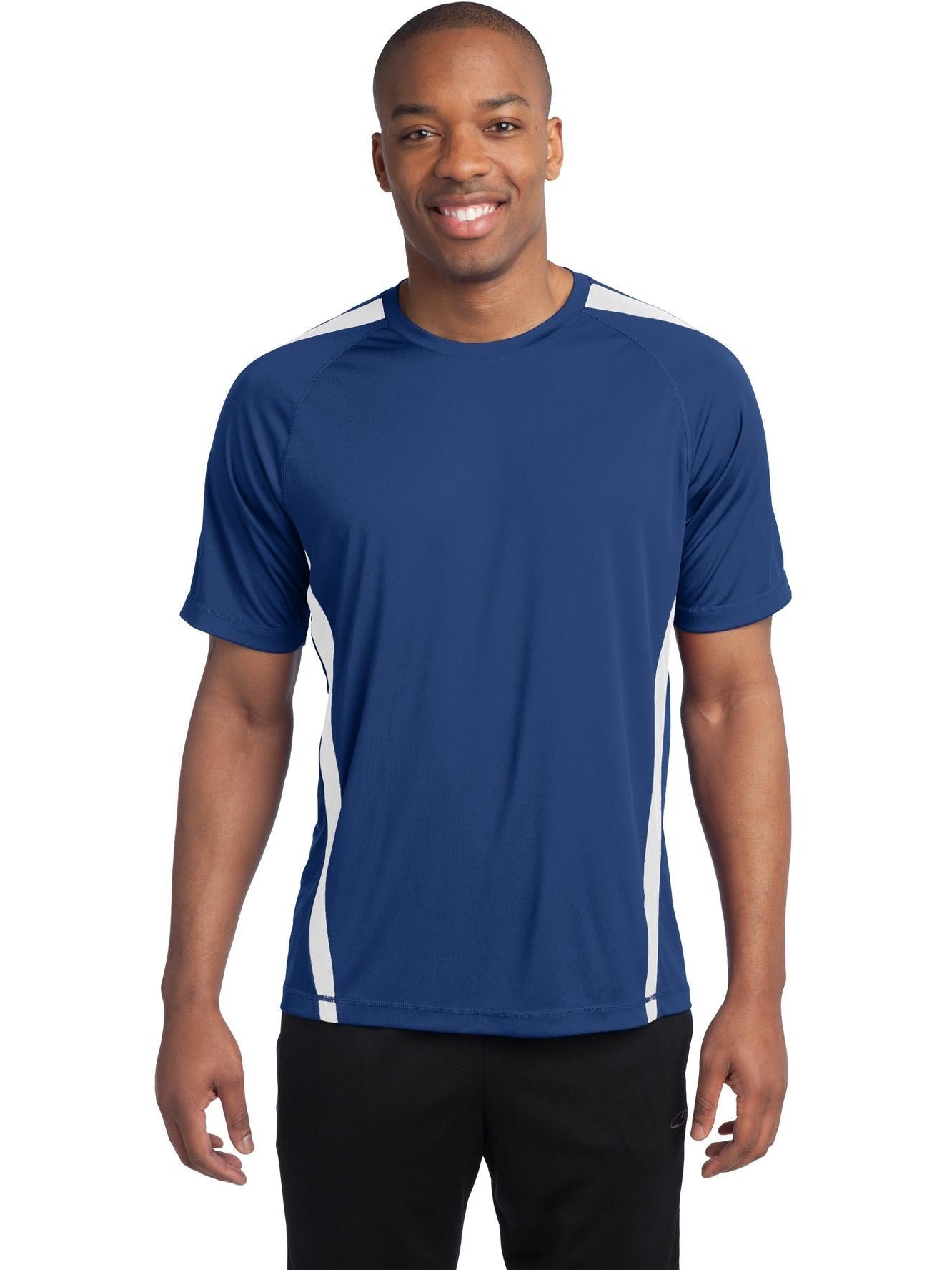 Sport-Tek Colorblock Posicharge Competitor Tee-Regular-Sport-Tek-True Royal/White-S-Thread Logic