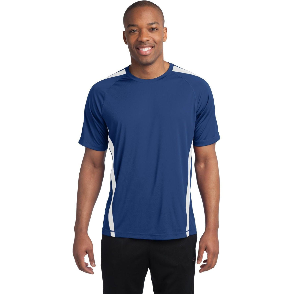 no-logo Sport-Tek Colorblock Posicharge Competitor Tee-Regular-Sport-Tek-True Royal/White-S-Thread Logic