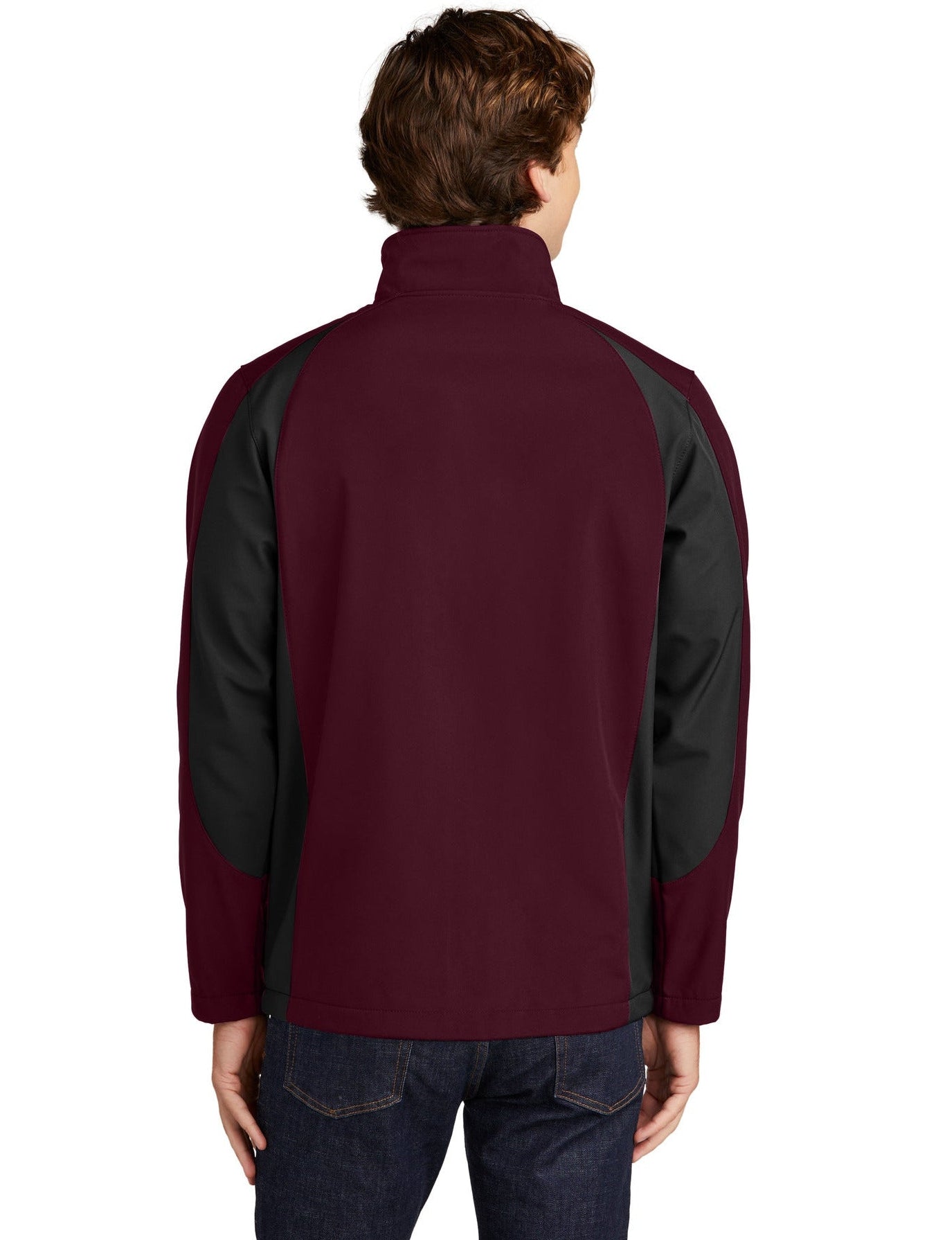 no-logo Sport-Tek Colorblock Soft Shell Jacket-Regular-Sport-Tek-Thread Logic