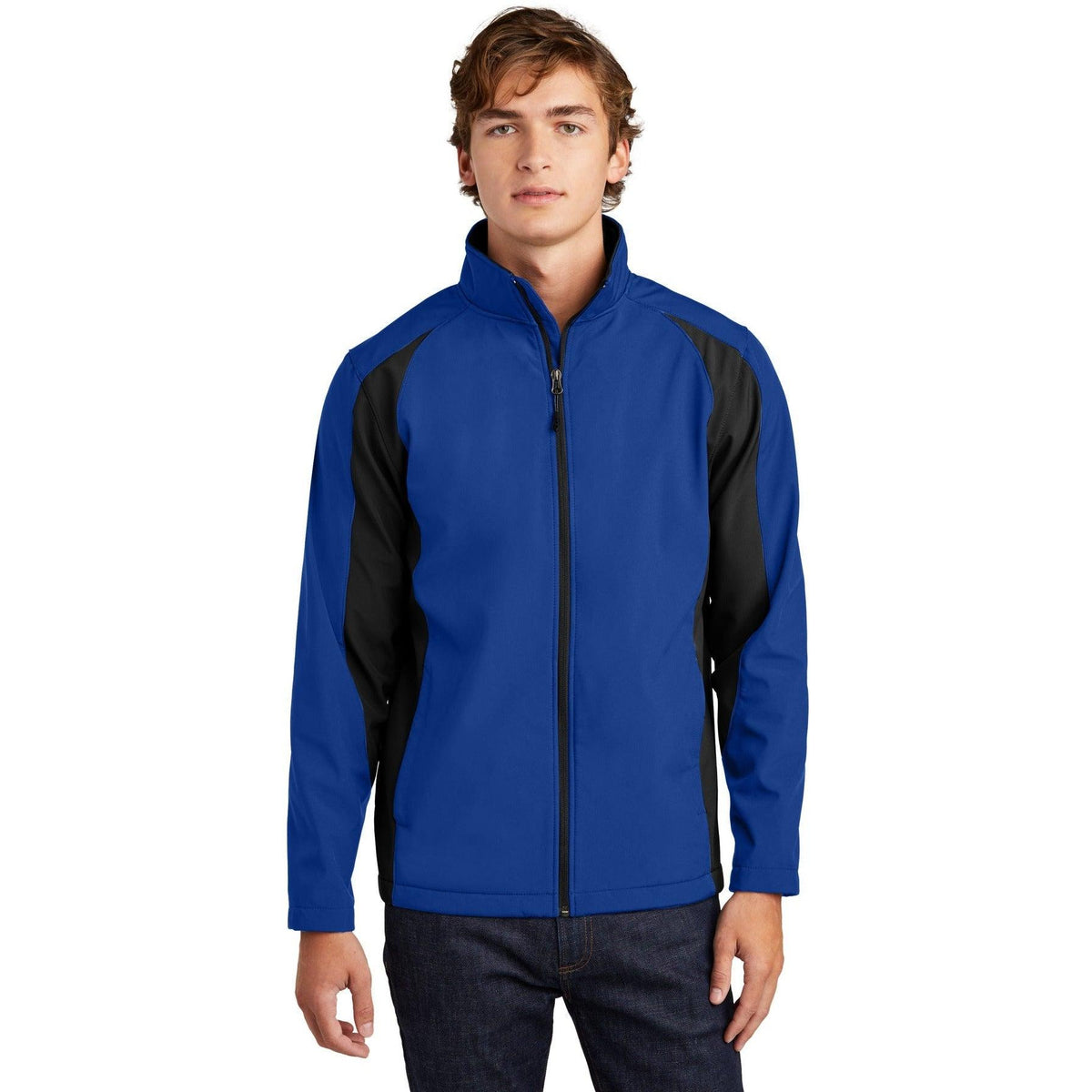 no-logo Sport-Tek Colorblock Soft Shell Jacket-Active-Sport-Tek-Thread Logic