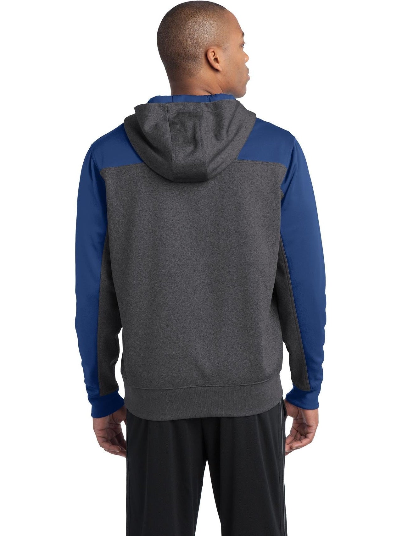 no-logo Sport-Tek Colorblock Tech Fleece 1/4-Zip Hooded Sweatshirt-Regular-Sport-Tek-Thread Logic