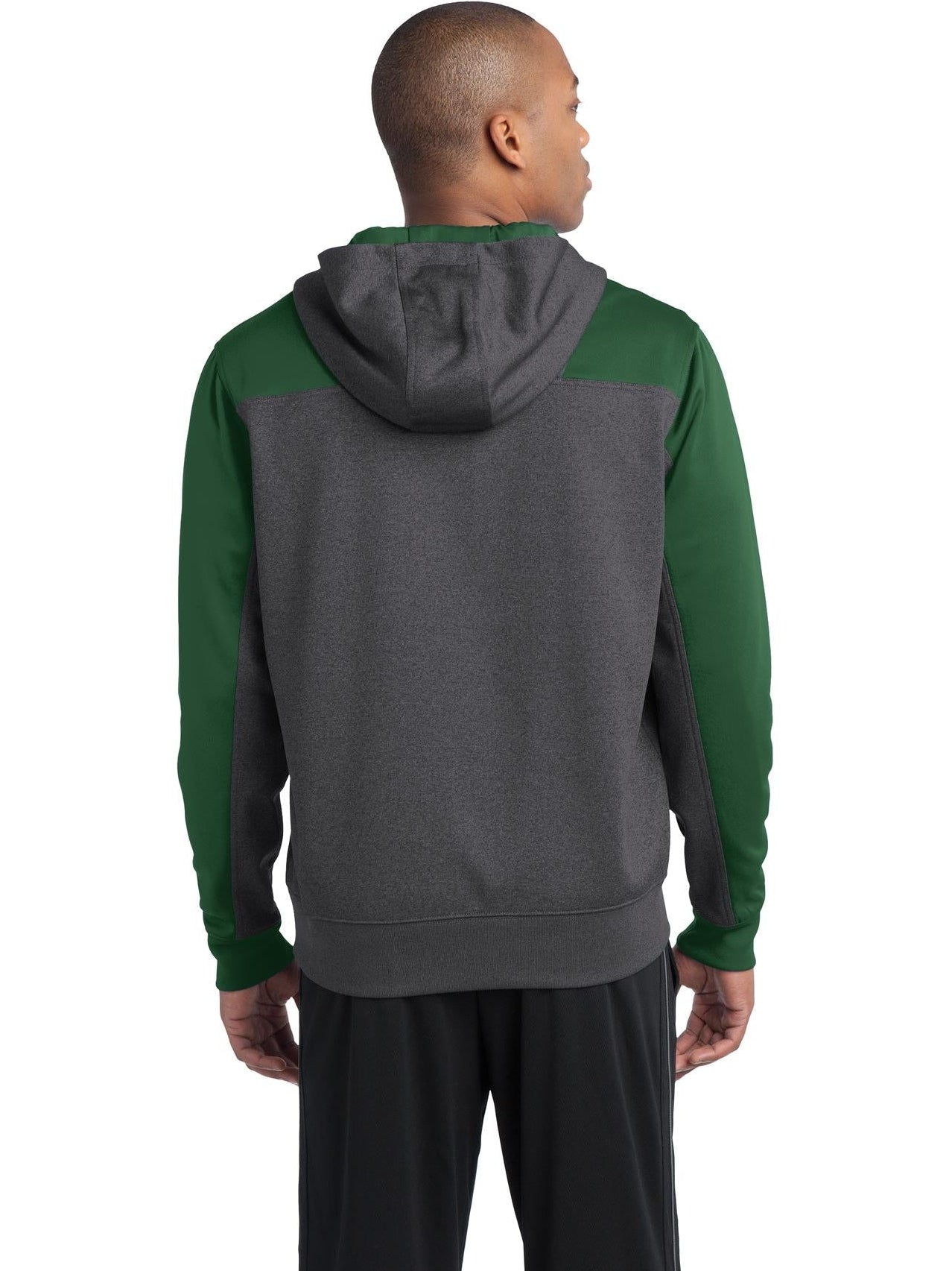 no-logo Sport-Tek Colorblock Tech Fleece 1/4-Zip Hooded Sweatshirt-Regular-Sport-Tek-Thread Logic