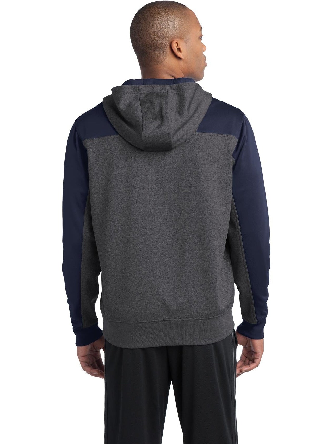 no-logo Sport-Tek Colorblock Tech Fleece 1/4-Zip Hooded Sweatshirt-Regular-Sport-Tek-Thread Logic
