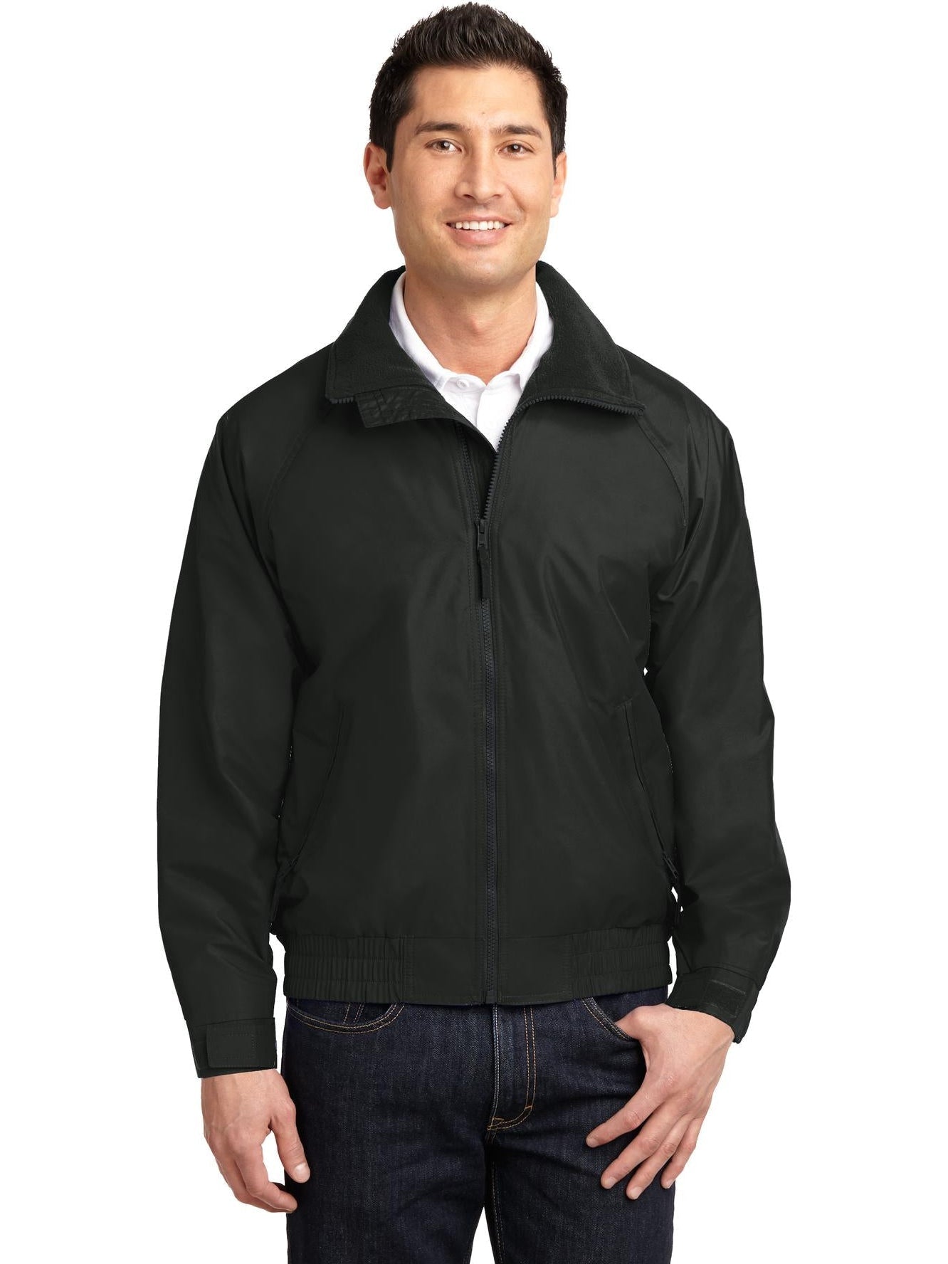 Sport-Tek Competitor Jacket-Regular-Sport-Tek-True Black/True Black-S-Thread Logic