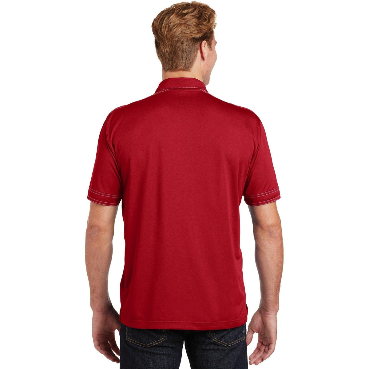 no-logo Sport-Tek Contrast Stitch Sport-Wick Polo-Active-Sport-Tek-Thread Logic
