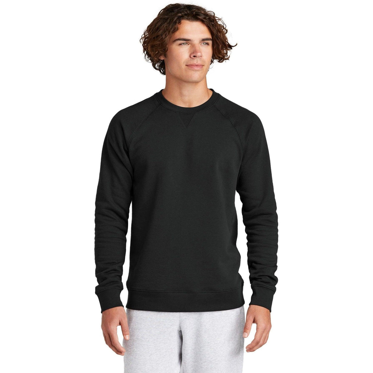 logo-right Sport-Tek Drive Fleece Crewneck-Regular-Sport-Tek-Black-2XL-Thread Logic
