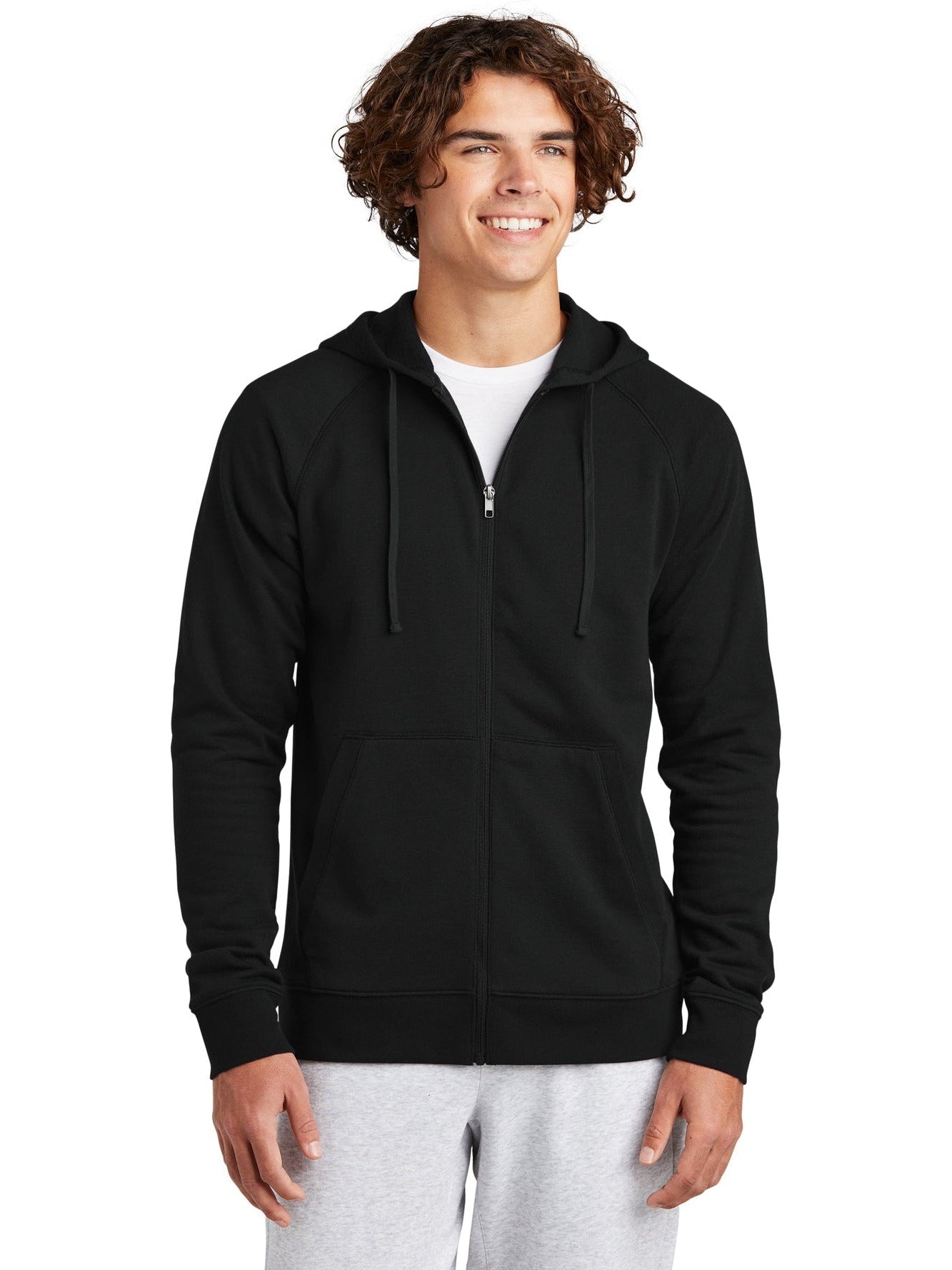 Sport-Tek Drive Fleece Hooded Full-Zip-Regular-Sport-Tek-Black-2XL-Thread Logic