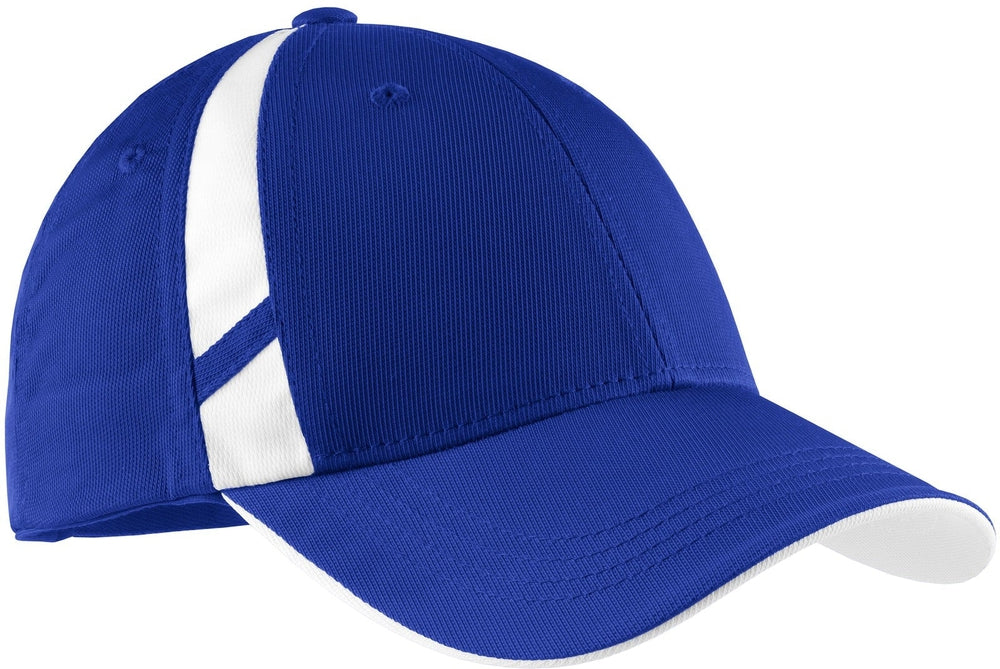 Sport-Tek Dry Zone Mesh Inset Cap-Regular-Sport-Tek-True Royal/White-OSFA-Thread Logic no-logo