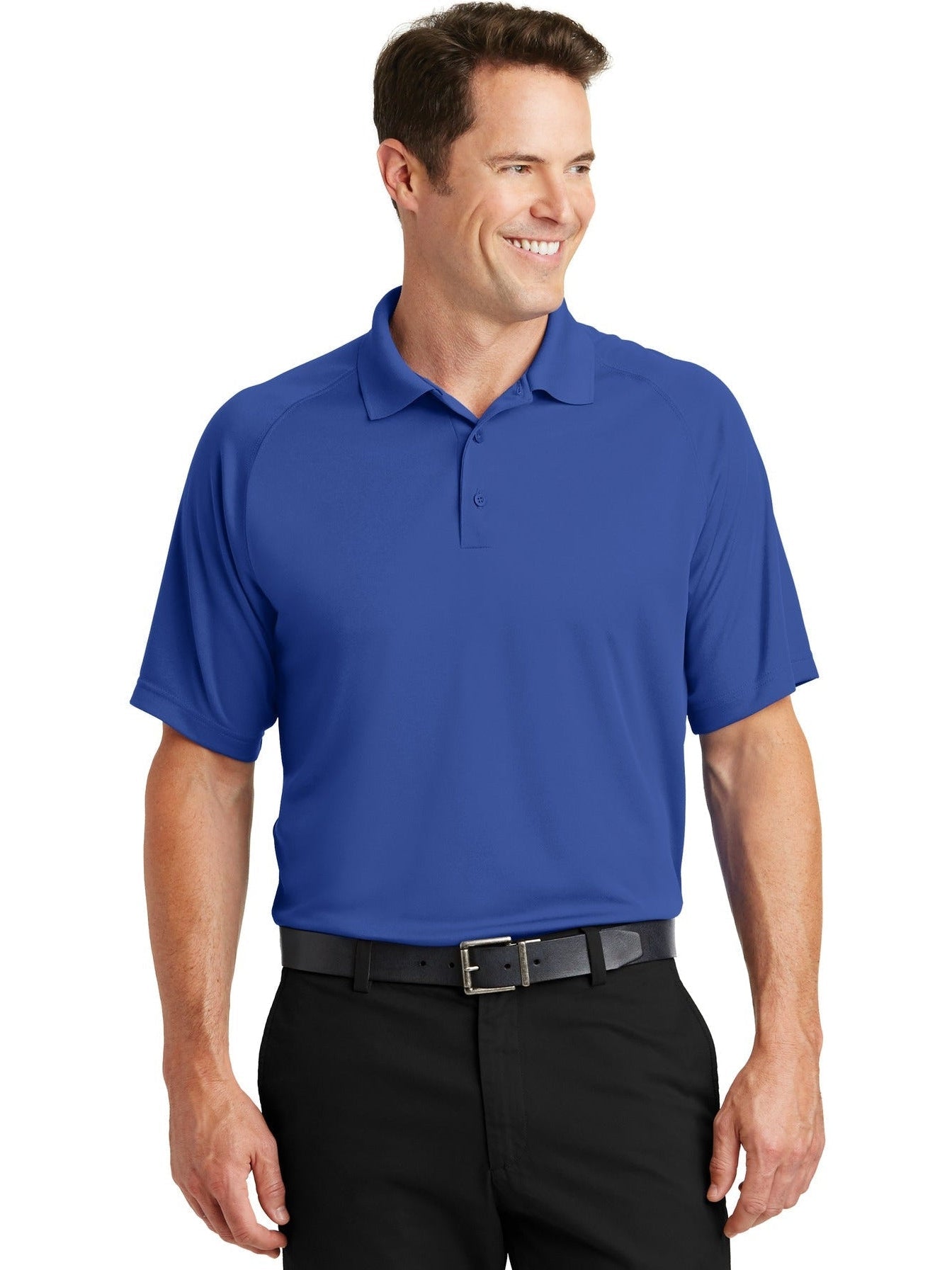 Sport-Tek Dry Zone Raglan Polo-Regular-Sport-Tek-True Royal-S-Thread Logic