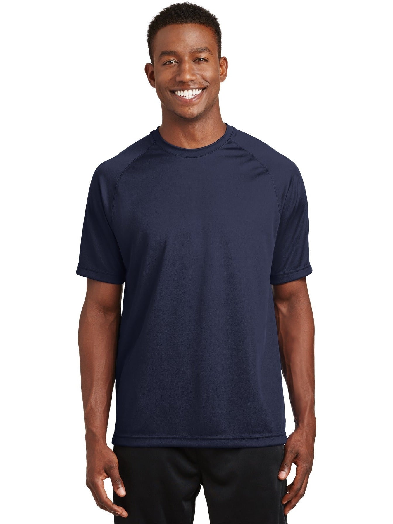 Sport-Tek Dry Zone Short Sleeve Raglan T-Shirt-Regular-Sport-Tek-True Navy-S-Thread Logic