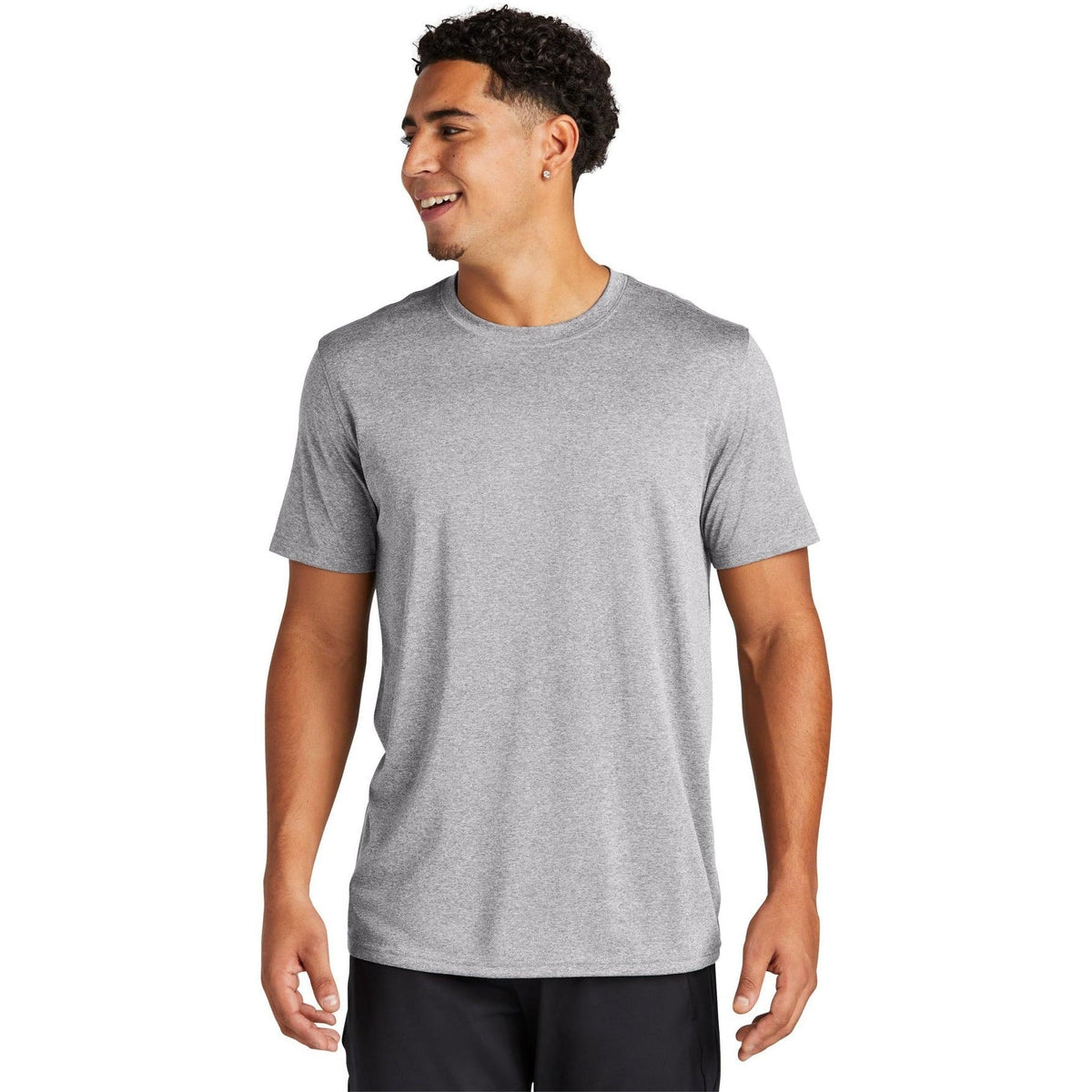 no-logo Sport-Tek Echo Tee-Regular-Sport-Tek-Athletic Heather-S-Thread Logic